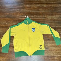 Puma Men's Vintage Brazil 10 Pele Soccer Jacket