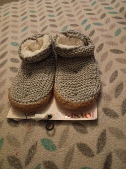 Gray Ladies Slippers 