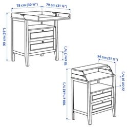Baby Table With Pad And Storage