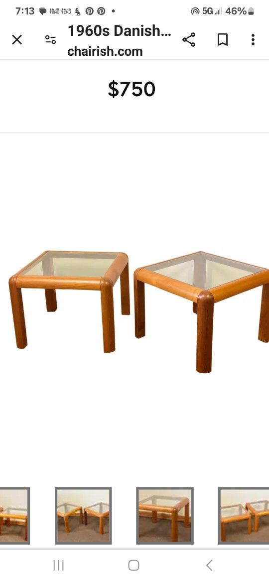 Mid Century Table Set