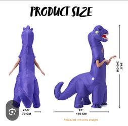 Brachiosaurus inflatable costume