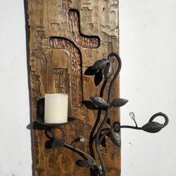 Wood And Metal Cross
