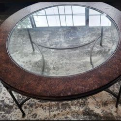 Glass Top Coffee Table 