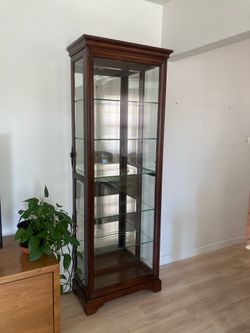 Glass & wood cabinet
