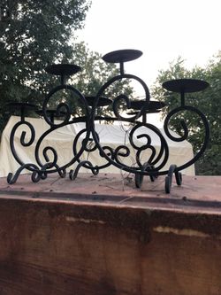 Metal candle holders