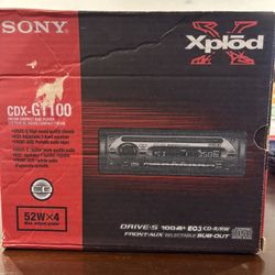 Sony Xplod CDX-GT100 Car Stereo – CD/MP3 Player w/ Aux Input 