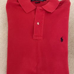Red Polo Ralph Lauren Short Sleeve Shirt, Men’s Size Small