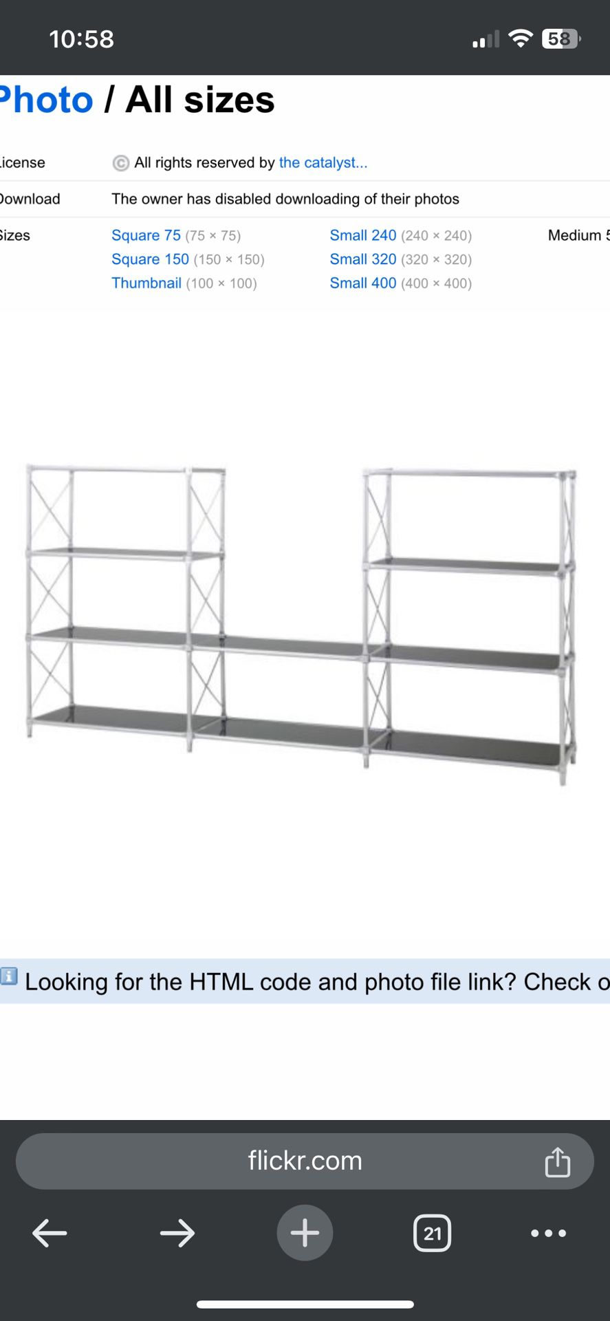Free IKEA Laxvik Shelving Metal and Glass Bookcase Shelf - Estante