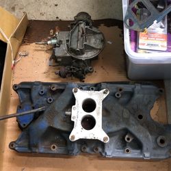 Ford Intake Manifold And Carburetor 