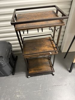 3 Tire Rolling bar cart