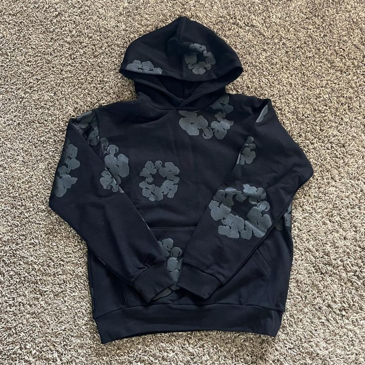 Monochrome Demin Tears Hoodie