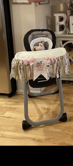 High Chair Banner 1st Birthday 