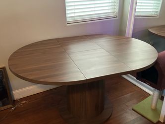 Round Brown kitchen Table for  2-6