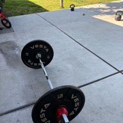 Ez Curl Bar Olympic With Weights 