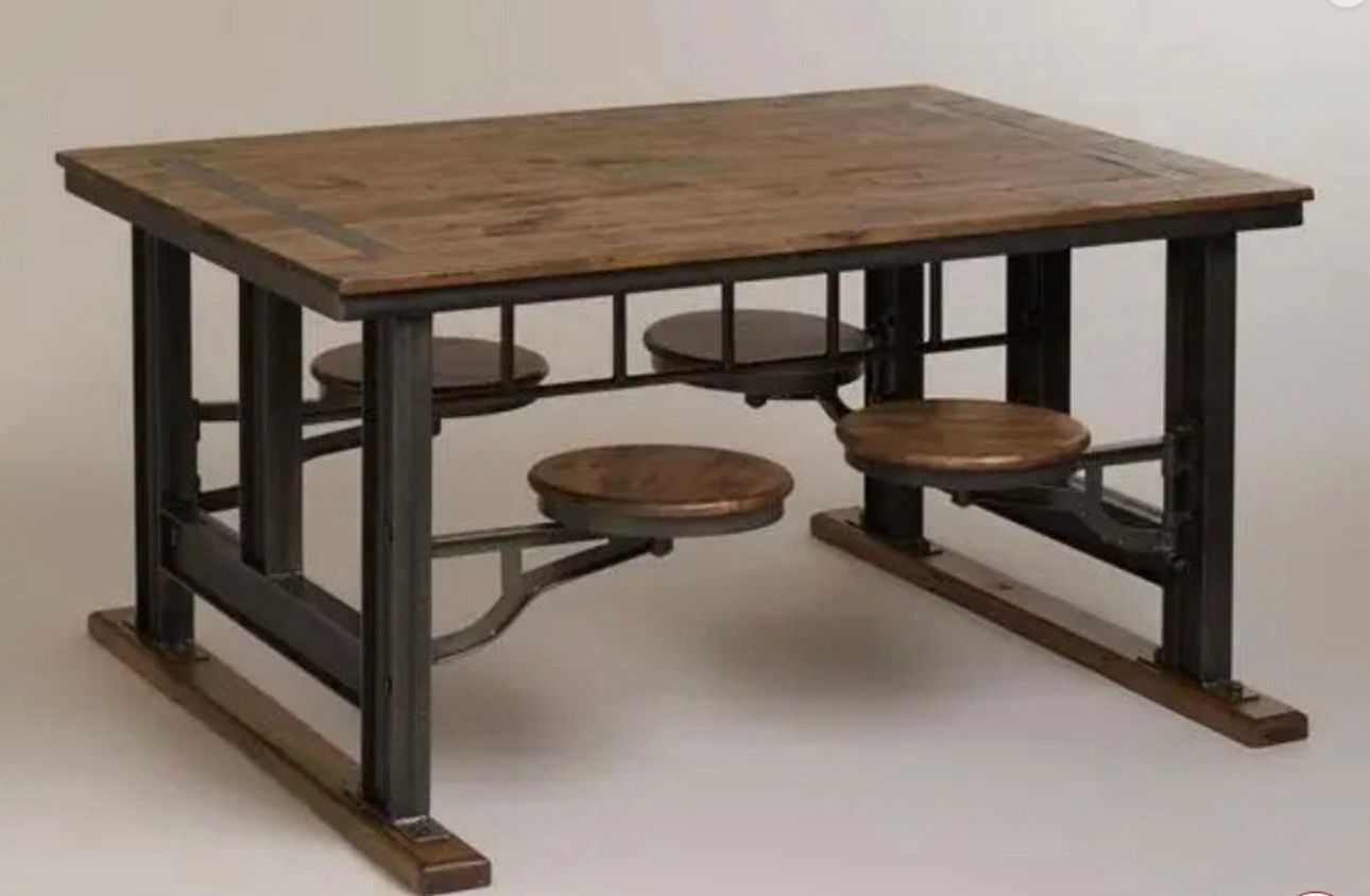 Galvin Table & Attached Stools- World Market