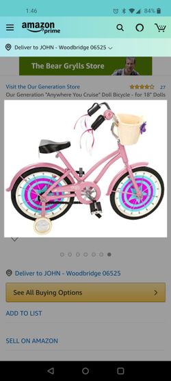 Our Generation doll bike