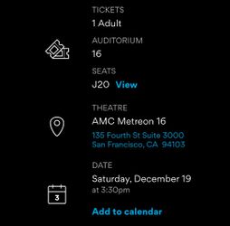 Dune 3 @ AMC Metreon  SF 12/19