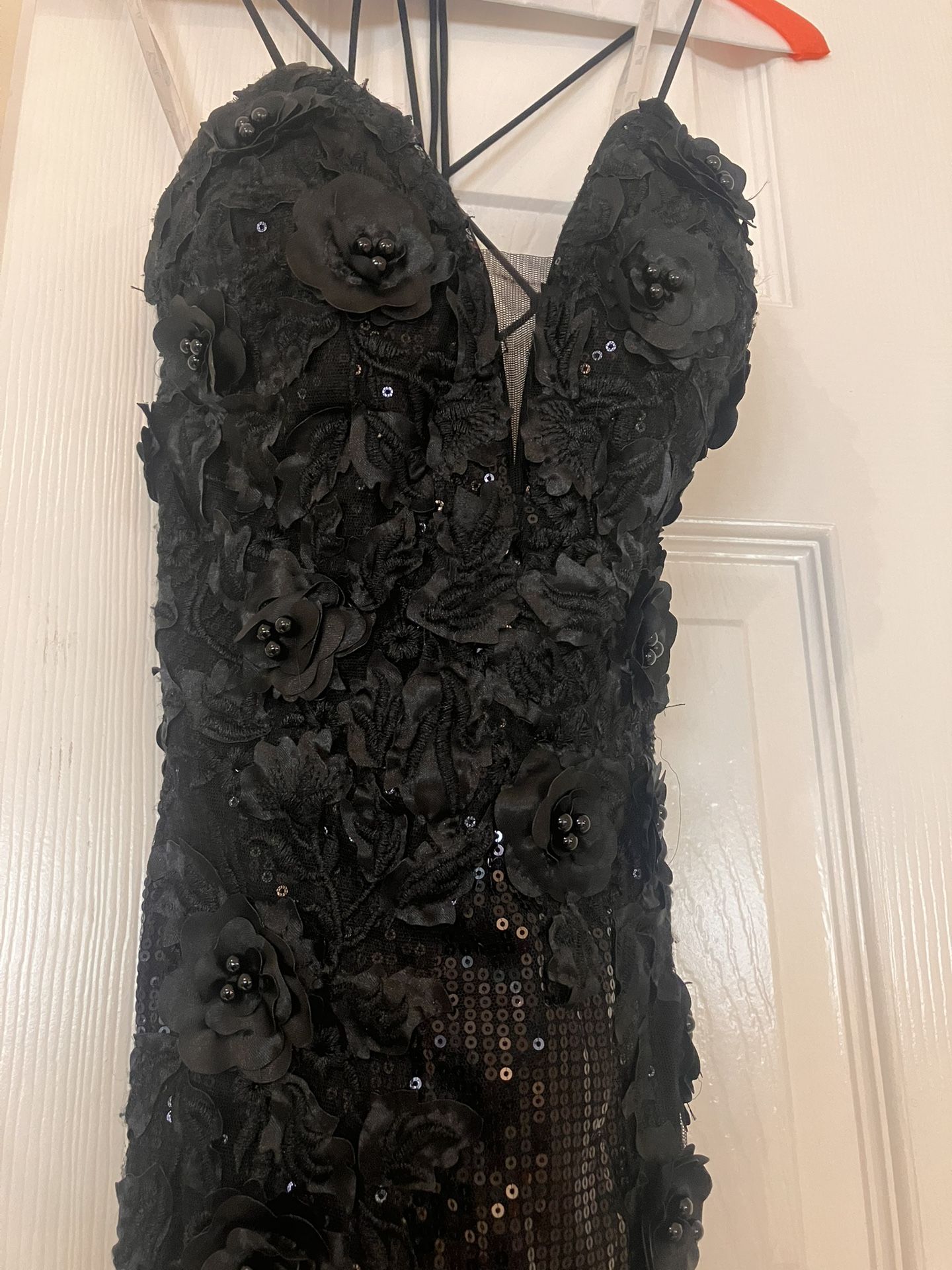 Black Sequin Elegant Gown