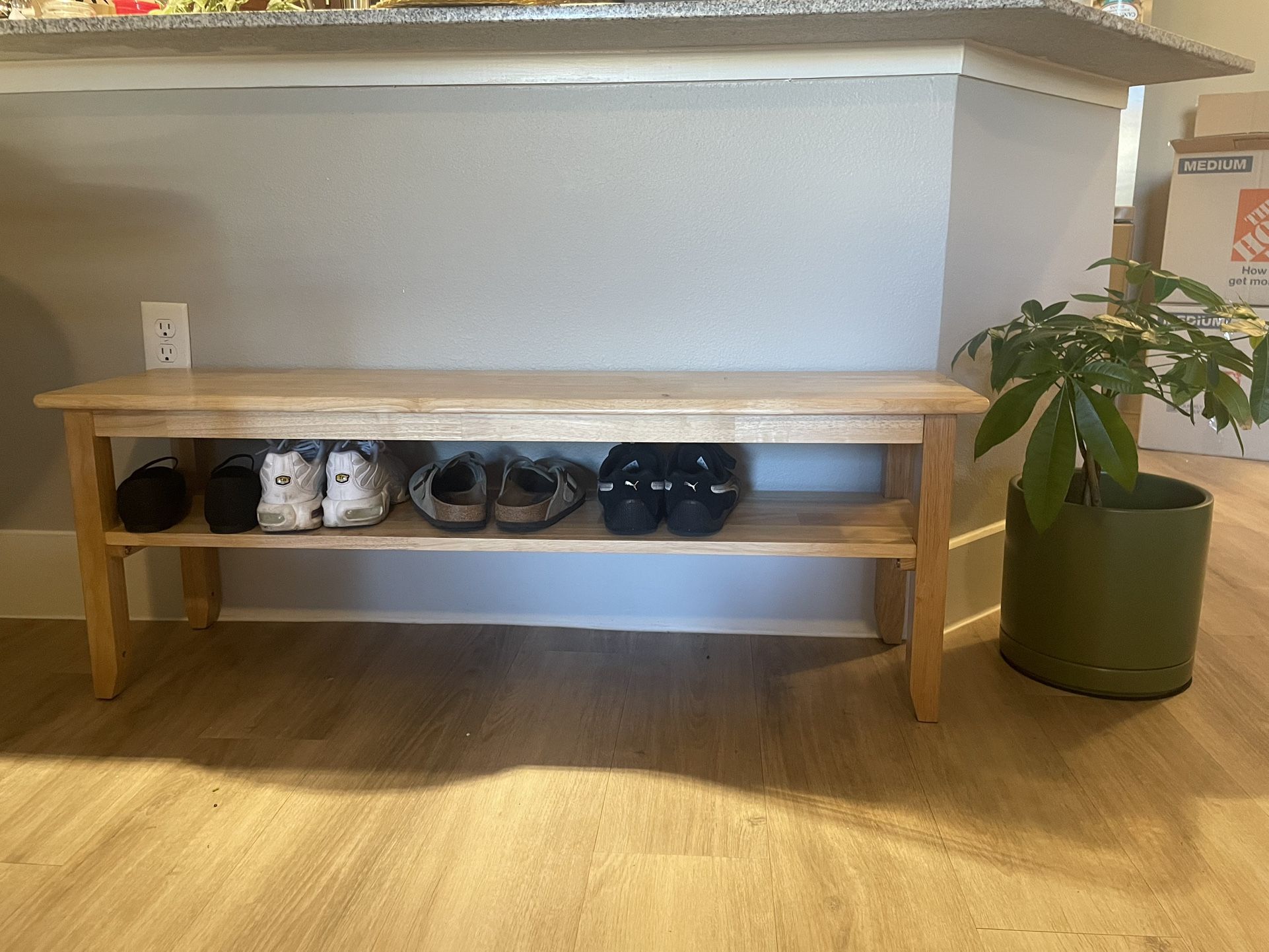 Solid Wood Bench