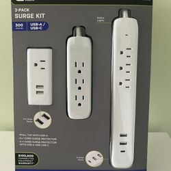 Brand New Surge Kit with USA-A & USB-C Ports – 5 Boxes Available