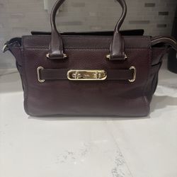 Vintage COACH SWAGGER 27 Satchel Shoulder Pebble Smooth Leather OXBLOOD 87295 