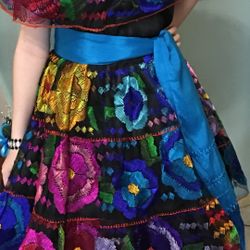 Beautiful Hand Stitched Mexican Dress