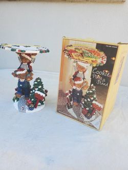 Christmas Cookie Plate & Stand