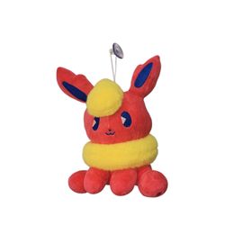 Pokemon Flareon Plush 9" H Stuffed Animal with Hanging Suction Cup
