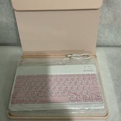 Keyboard Case For iPad Pro 12.9 Pink