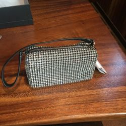 Alexander Wang heiress pouch in crystal mesh