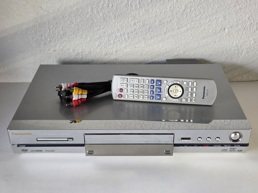 Panasonic DMR-HS2PP DVD Recorder Player Progressive Scan HDD With Remote & AV Cables