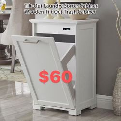 Tilt-Out Laundry Sorter Cabinet/Wooden Tilt Out Trash Cabinet,