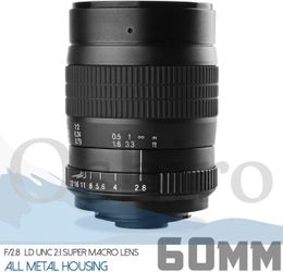 Oshiro 60mm f/2.8 2:1 LD UNC Manual Ultra-Macro Lens