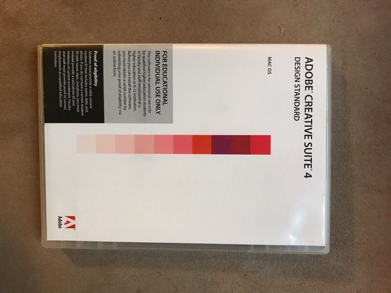 Adobe Creative Suite 4 DVD case