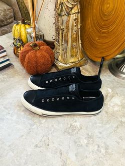 Converse All Star Black Canvas Low Top Lace Up Sneaker US 9 UK 9 EU 42.5