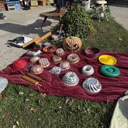 Big Bag Of Antique Baking Pans
