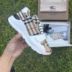 Brown Burberry Designer Shoes For Men 