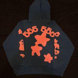 SP5DER Hoodie Blue & Pink - SIZE Small