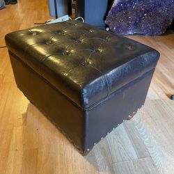 Leather Ottoman