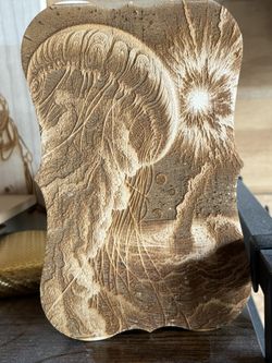 Laser Engraved Wood Art