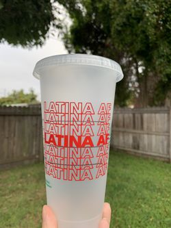 Latina AF Starbucks cold cup