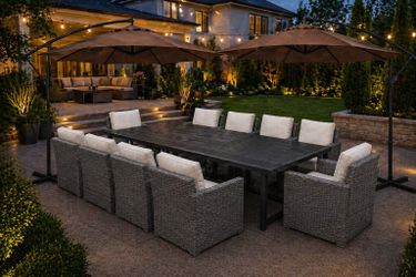 Brand new patio 2 tables and one 12 pieces