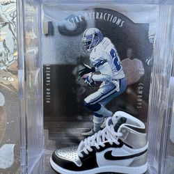 Deion Sanders Shadow Box With Niki Shoe 