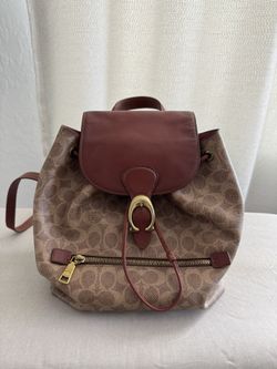Coach Leather Rucksack Backpack