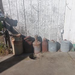 OLD MILK CANS (ANTIQUE)