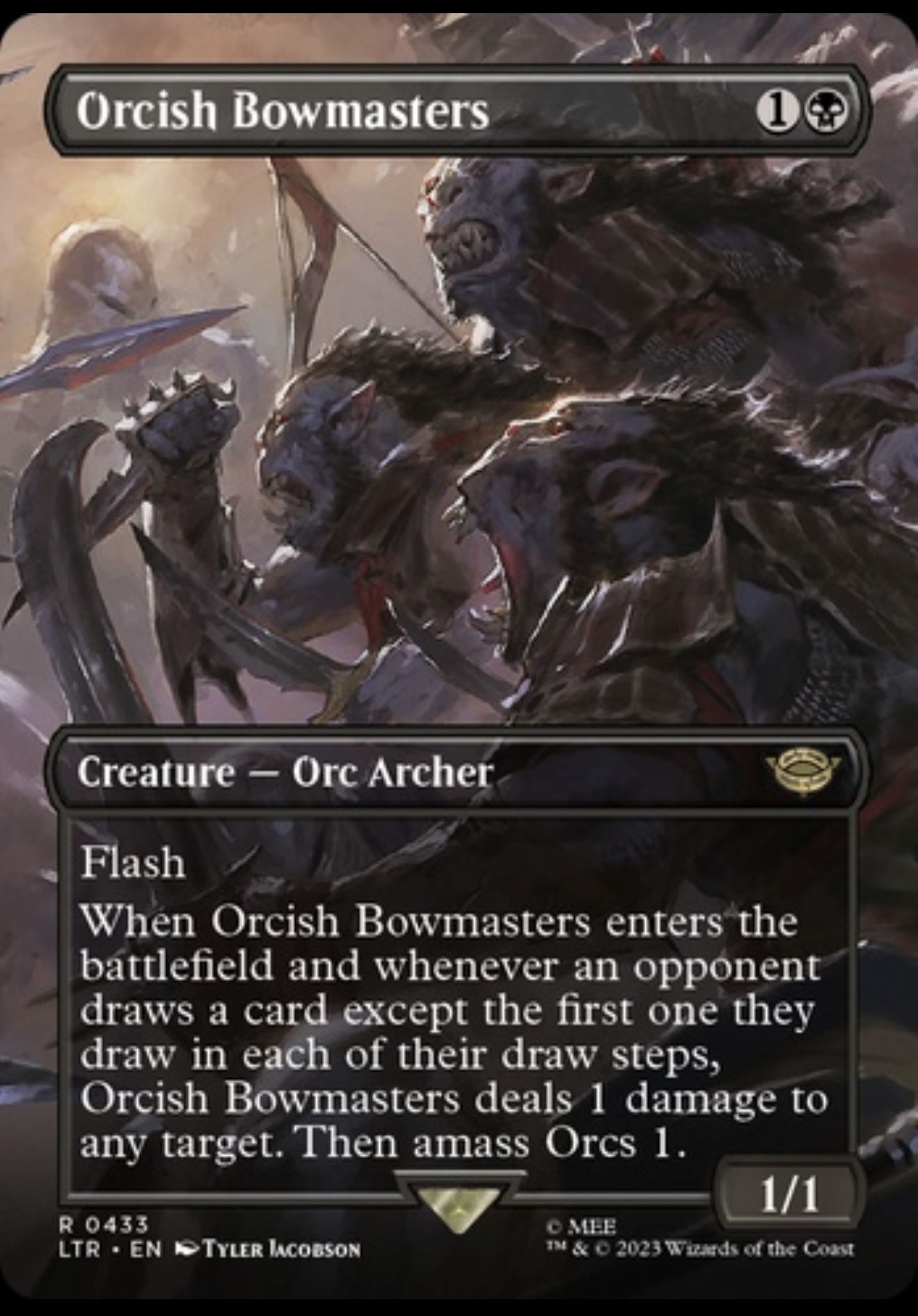 MTG - Orcish Bowmasters - Showcase Foil