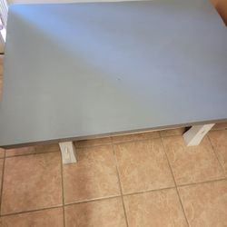 Coffee Table  Painted Grey And White 