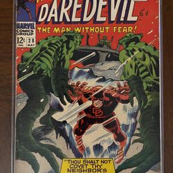 DAREDEVIL #28 Stan Lee Gene Colan Marvel Comics Silver Age 1967 FN