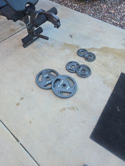 Weight Bench And Bar