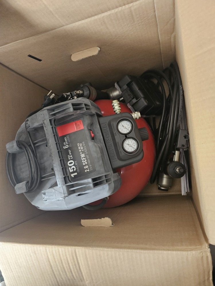 Porter Cable Air Compressor & Nailers